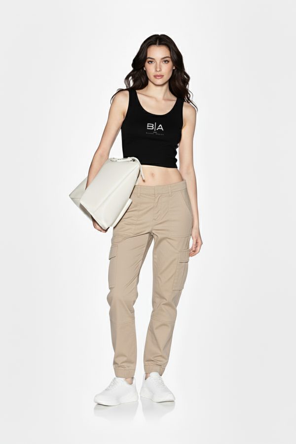 Blumbz Atelier B|A Emblem Crop Tank – Jet Black Edition