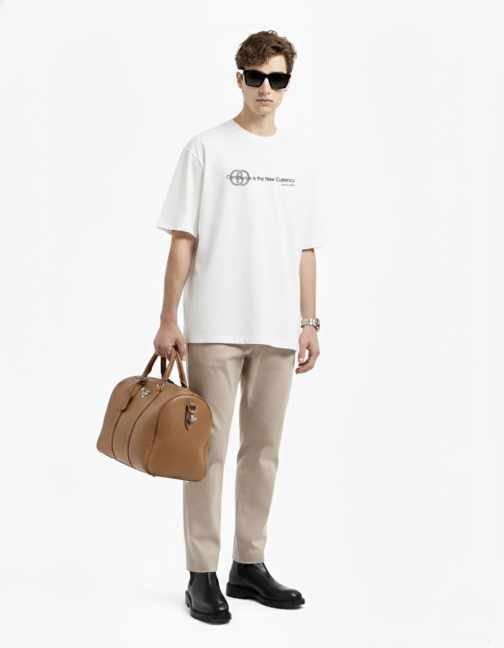 Blumbz Atelier “Confidence Currency” Oversized Tee