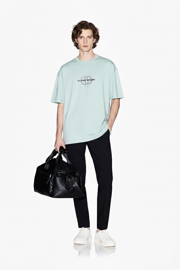 Blumbz Atelier – Mint Emblem 2K25 Oversized T-Shirt