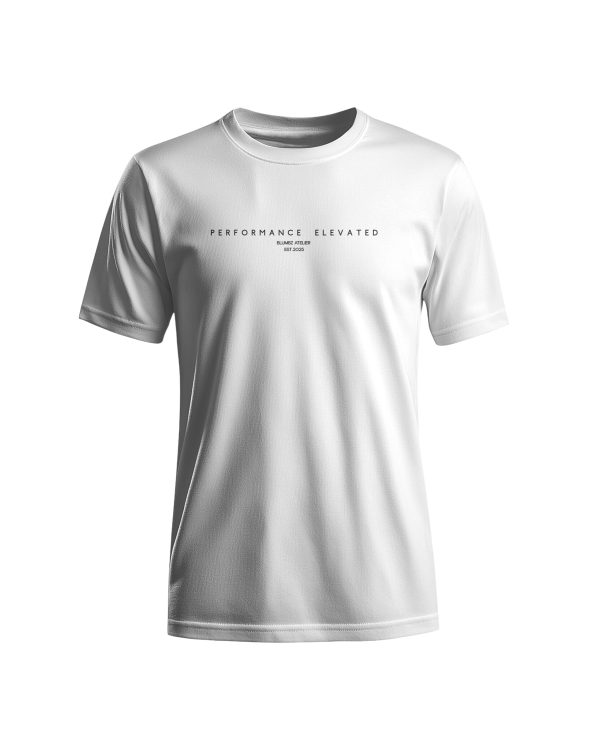 Blumbz Atelier “Performance Elevated” Core Tee – White Edition