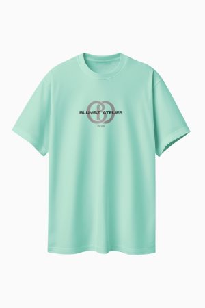 Blumbz Atelier – Mint Emblem 2K25 Oversized T-Shirt