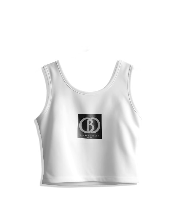 Blumbz Atelier Signature Crop Tank – White Edition