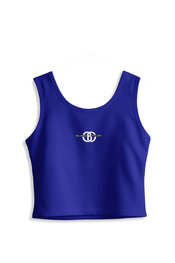Blumbz Atelier Crest Crop – Royal Blue Signature