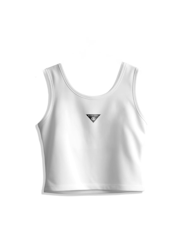 Blumbz Atelier Signature Triangle Tank – Blanc Élite