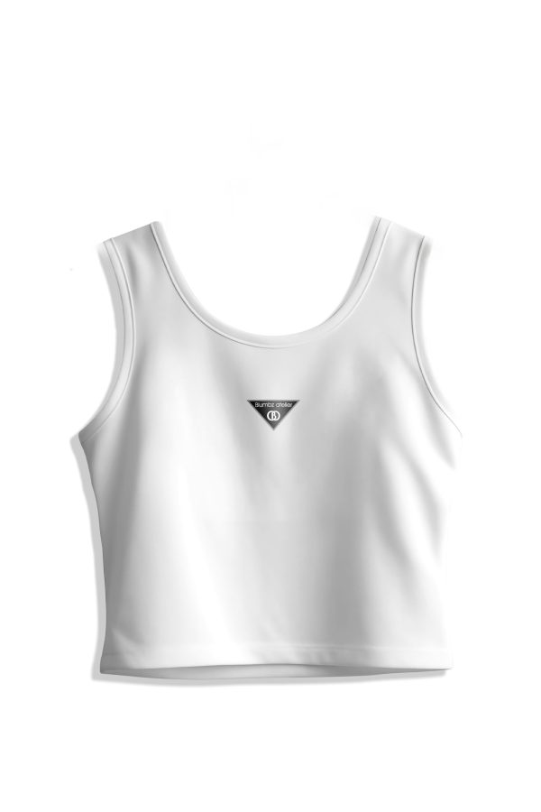 Blumbz Atelier Signature Triangle Tank – Blanc Élite