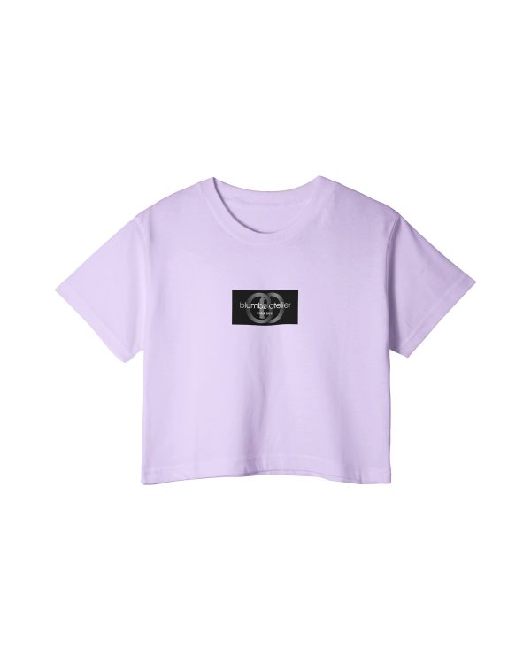 Blumbz Atelier TwinLoop Identity Crop Tee – Lilac Frost Edition