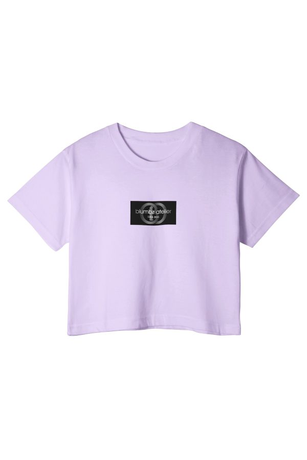 Blumbz Atelier TwinLoop Identity Crop Tee – Lilac Frost Edition