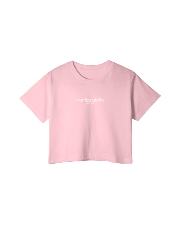 Blumbz Atelier Signature Crop Tee – Rosé Edition