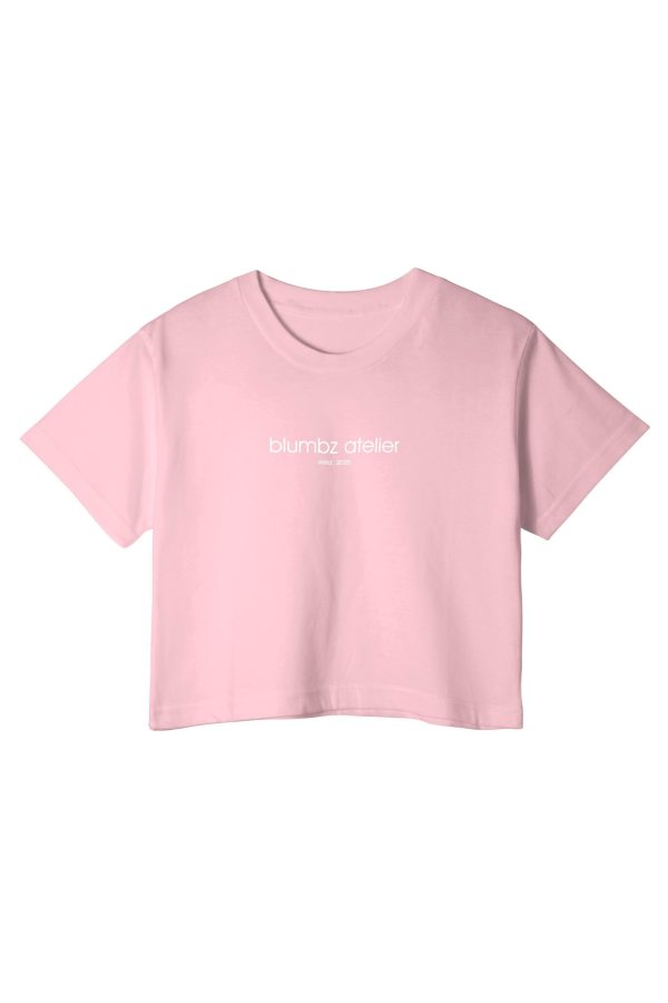 Blumbz Atelier Signature Crop Tee – Rosé Edition