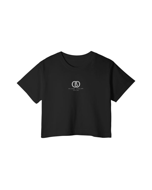 Blumbz Atelier Core Identity Crop Tee – Onyx Edition