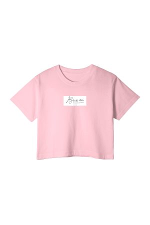 Blumbz Atelier Signature Muse Crop Tee – Blush Edition
