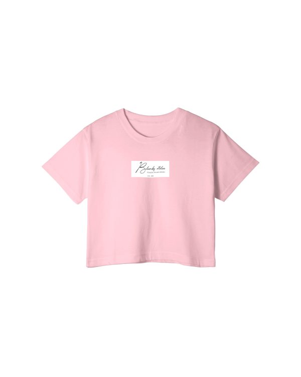 Blumbz Atelier Signature Muse Crop Tee – Blush Edition