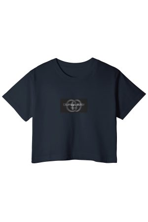 Blumbz Atelier Midnight Emblem Crop Tee – Noir Edition